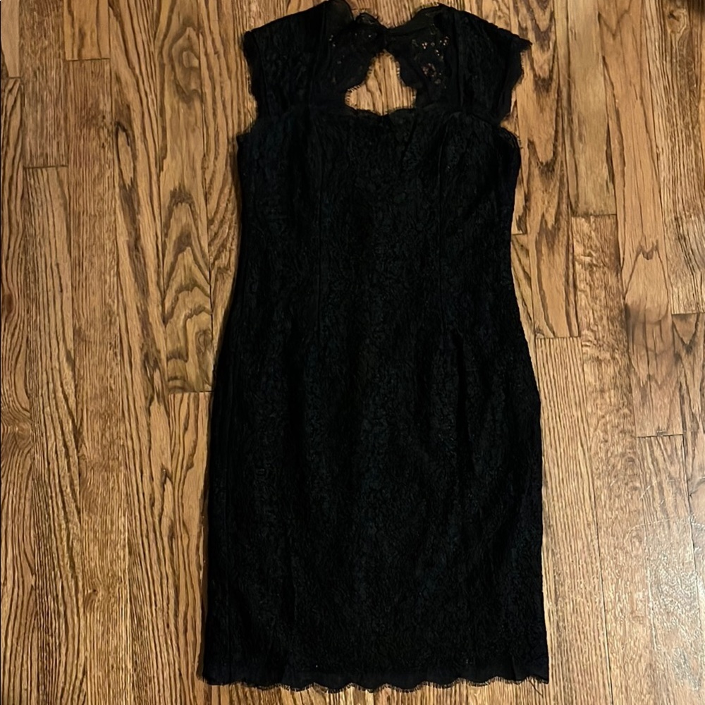 Adrianna Papell Elegant Black Lace Dress 2